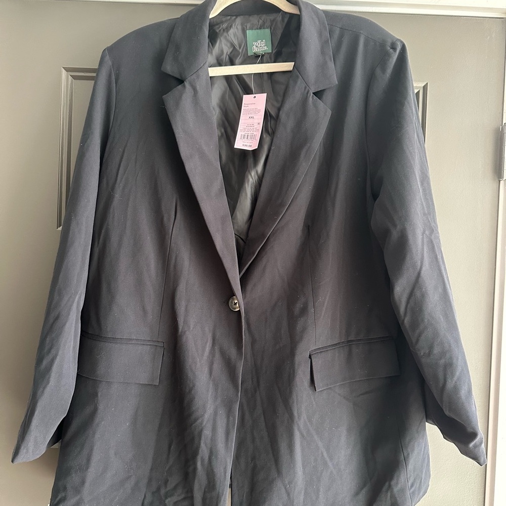 Wild Fable Black Oversized Blazer